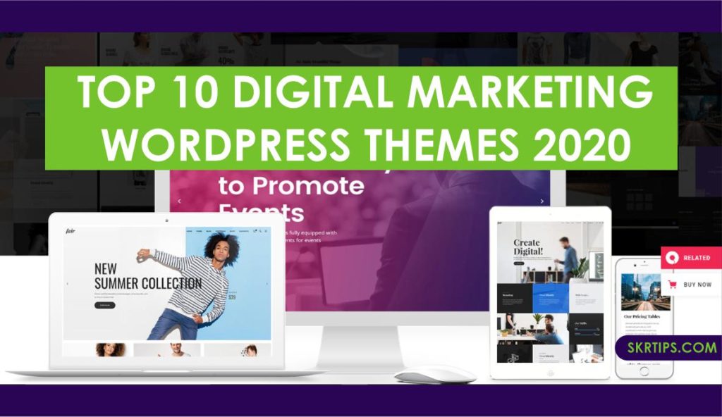 Top 10 digital marketing WordPress themes 2020